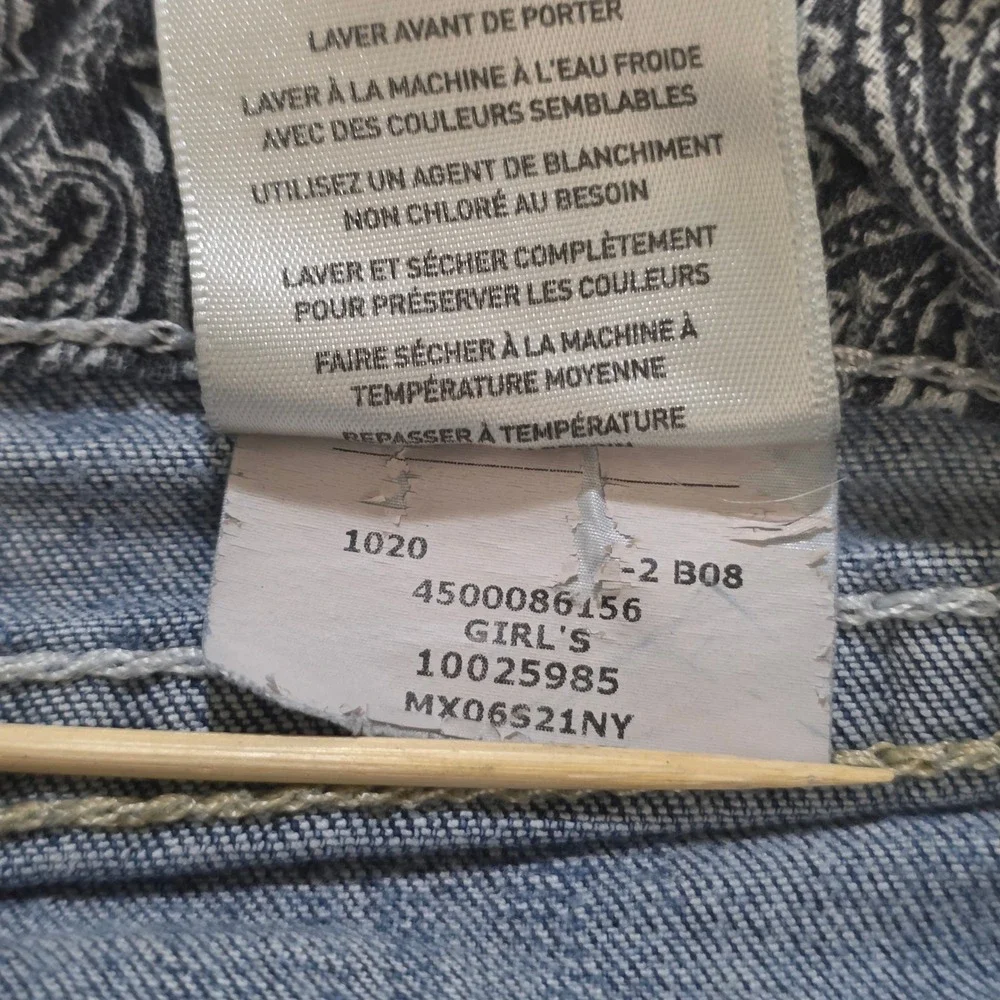 Ariat REAL Denim Jeans Women 12 Blue Bootcut Stretch Paisley Waistband